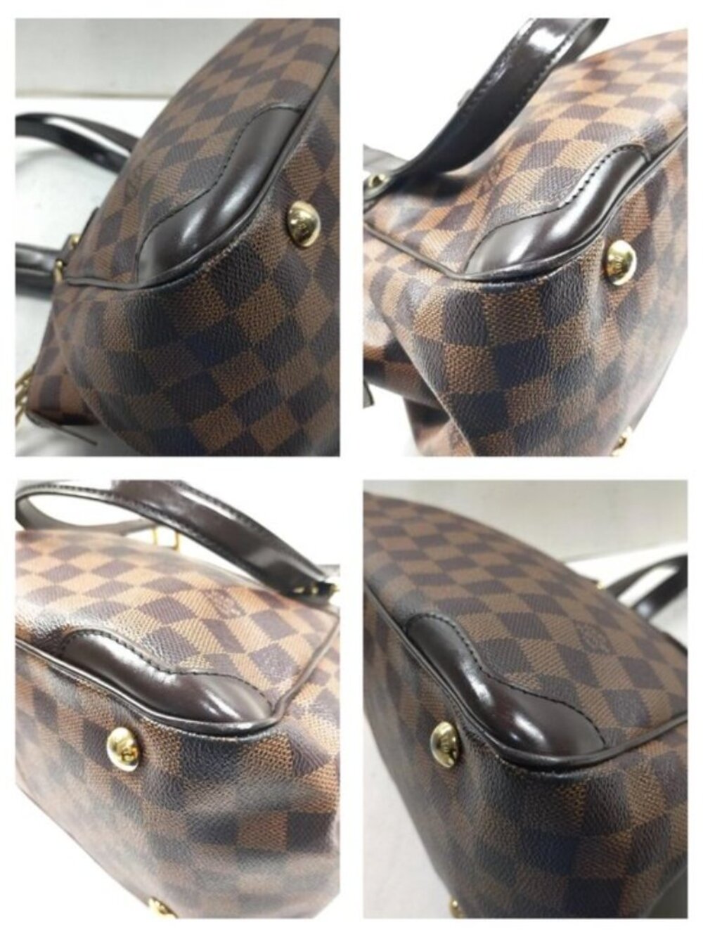 Authentic Louis Vuitton Verona PM Damier Ebene Shoulder Bag Brown LV Tote - Picture 7 of 16